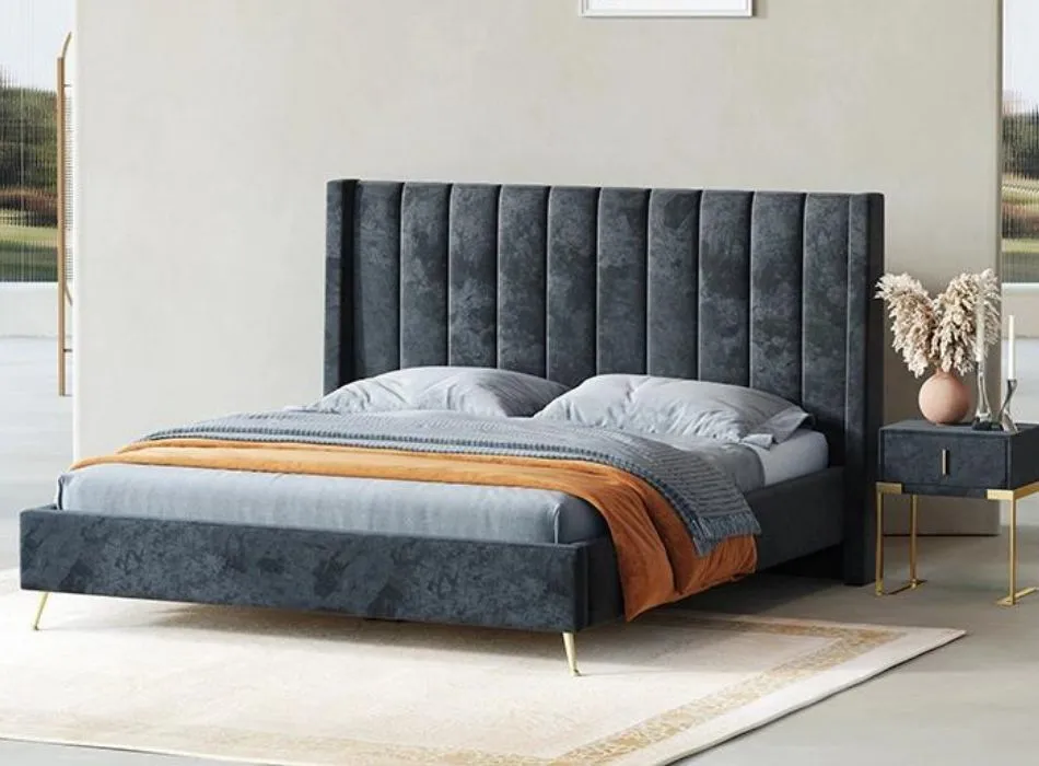 velvet bed design